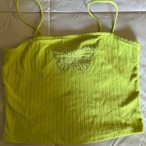 Lime Green Crop Top